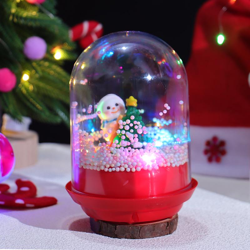 Rotating Luminous Christmas Ornament Music Box