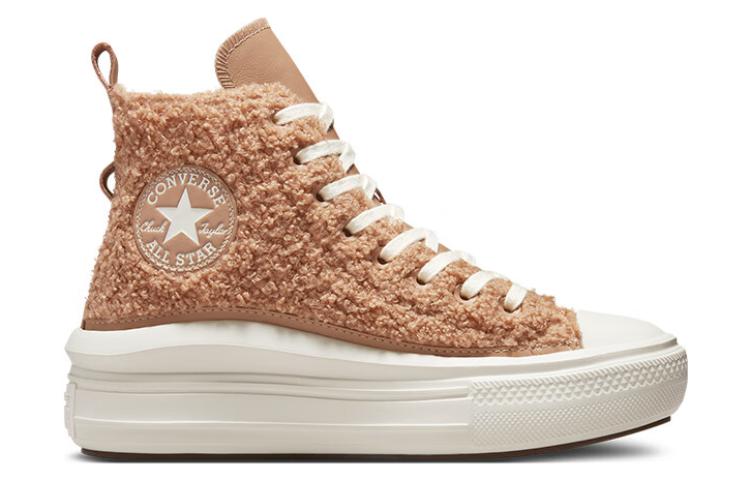 Chuck Taylor All Star Wmns Converse Move Platform High 'Sherpa - Champagne Tan' A04259C