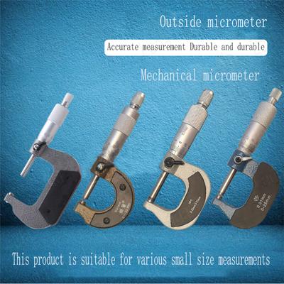 1 stücke Äußere Durchmesser Mikrometer 0-25mm SeparationCardWith Selbst-Verriegelung Lesen Haushalt Mechanische Mikrometer