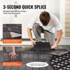 VEVOR Interlocking Deck Tiles, 10 Pack,12"x12" 10 Sq. Ft Plastic Waterproof Outdoor Flooring All Weather Use