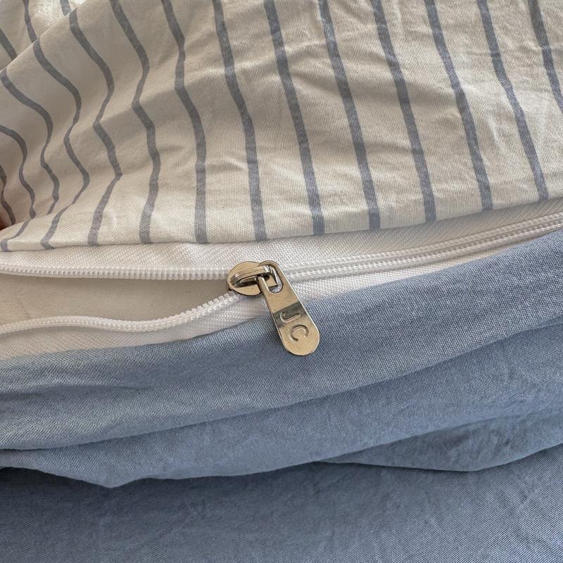 Simple Style Duvet Cover Set Bed Sheet Pillowcase Set Washed Cotton Bedding Set Full Queen King Size Bed Linens