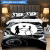 Gotische Leichenschönheit In Bloom 3-teiliges K-Pop Musikgruppen-Bettwäscheset, Ideal für Schlafzimmer, Wohnheim, Inklusive Bettbezug und 2 Kissenbezügen, Fan-Geschenke