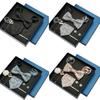Men's Formal Tie & Pocket Square Eight-Piece Gift Set - High-End Wedding & Business 