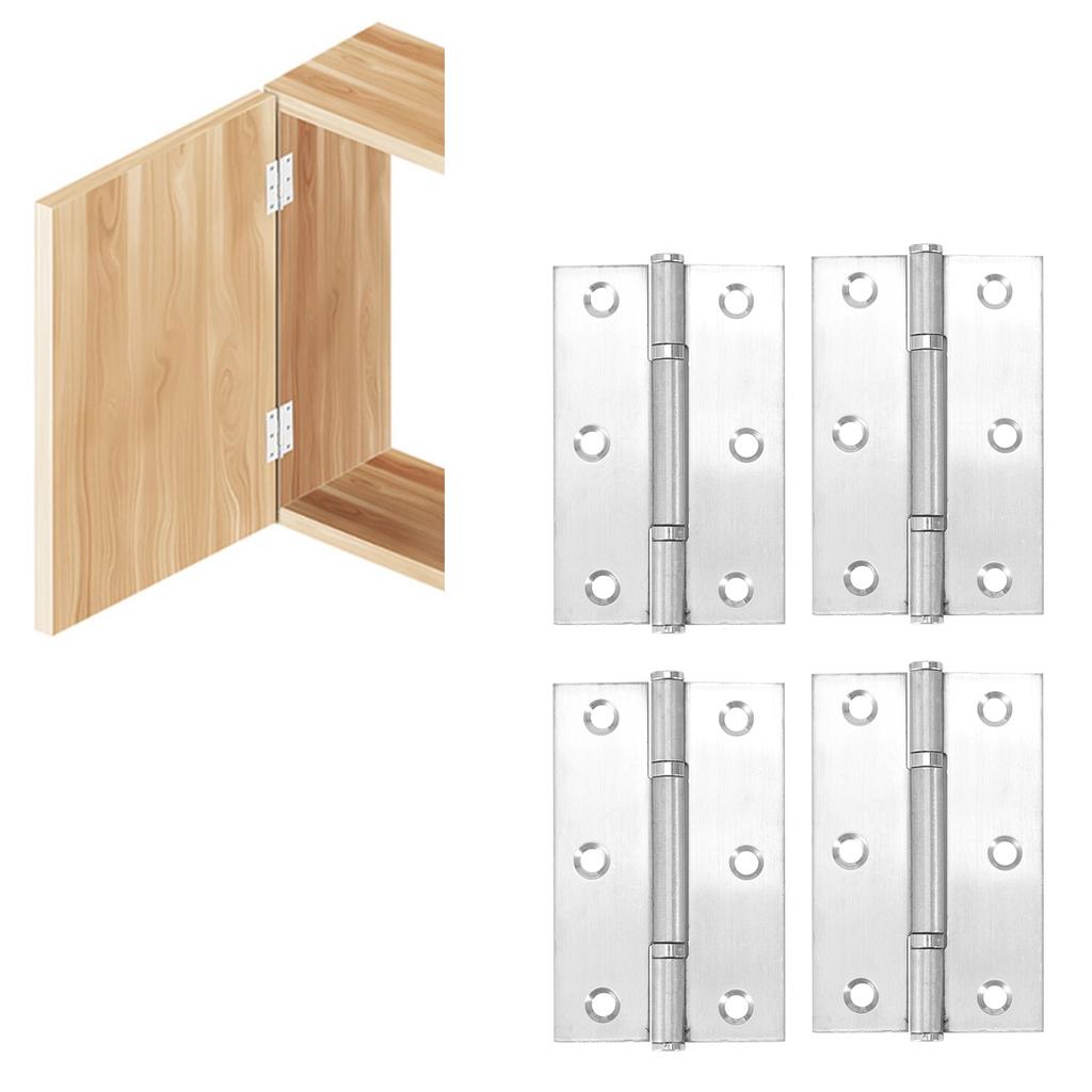 7 Paar Edelstahl Kleine Scharniere Haushalts-Schrankscharniere Möbelbeschläge Zubehör