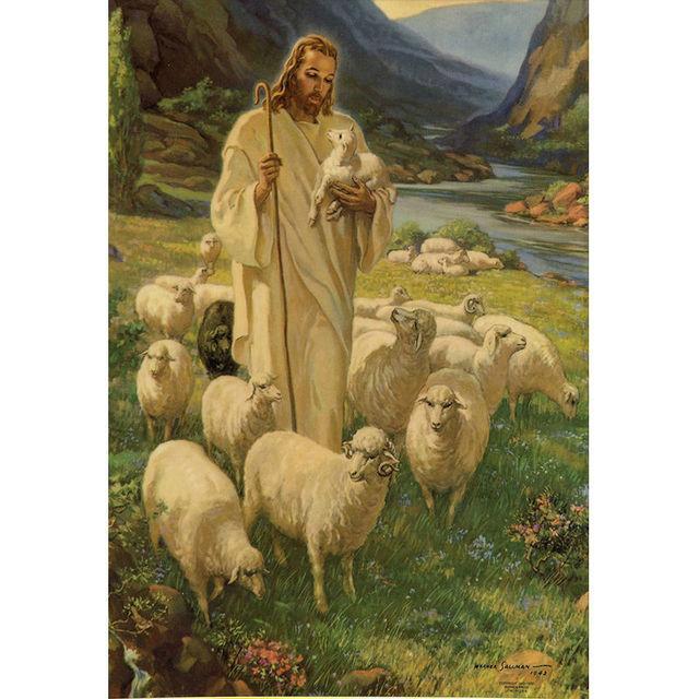 Sacred Heart of Jesus The Virgin Mary of Guadalupe Canvas Painting Poster Print Wall Art Picture for Living Room Office Decorate No Frame