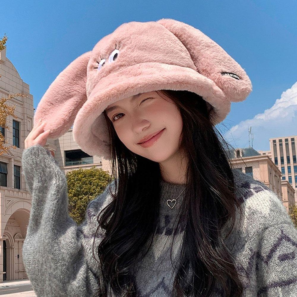 Cute Bucket Hat Thickened Keep Warm Basin Hat Fisherman Hat For Winter Outdoor