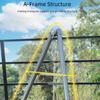 2 in 1 Hammock And Swinging Chair Outdoor Camping Swing Hammock Frame Portable Indoor-Outdoor Adjustable Folding Single Bracket