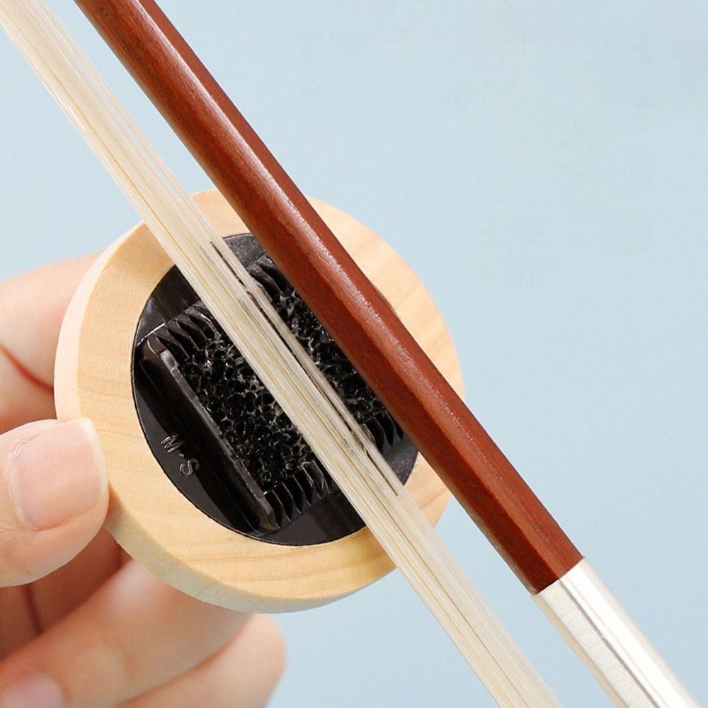 Wood Violin Bow Hair Brush Black Erhu Bow Brush Cleaning Tool Violin Bow Tail Comb  Students Use