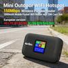 Pocket Wireless WiFi 150Mbps Mini Outdoor WIFI Hotspot 3000mAh Wireless Portable Router with SIM Card Slot 4G Pocket WiFi Router