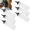 6pcs Hair Washing Shampoo Applicator Bottle with Cover Hair Salon Squeeze Refillable Bottle