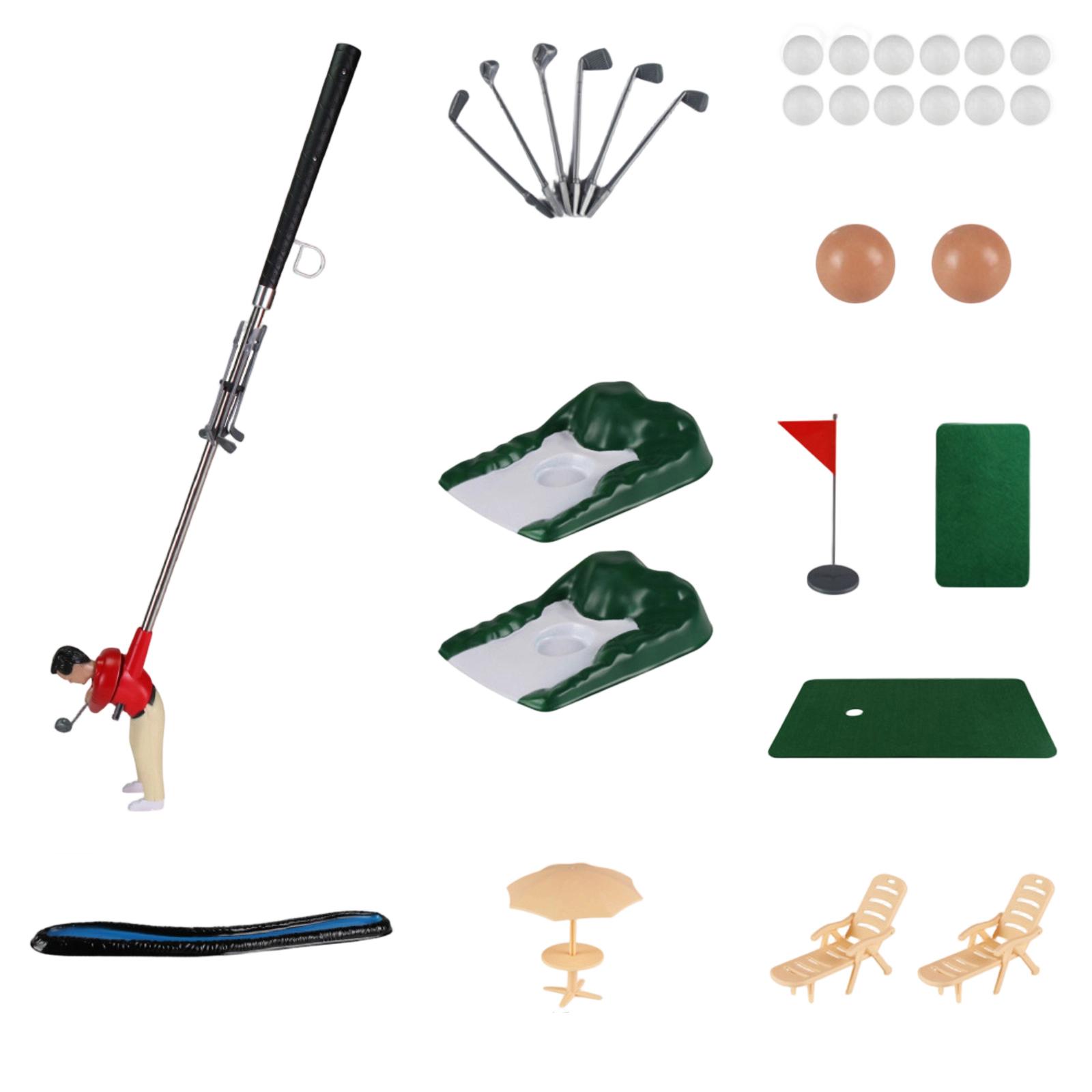 

Kids Indoor Golf Club Doll Set Fun Golf Game Toy One Size червоний