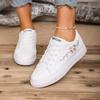 Fashion Ladies Shoes 2025 Brand Lace-up Women's Vulcanize Shoes Fashion Embroidery Outdoor Slip-Resistant Casual Versatile Sneakers