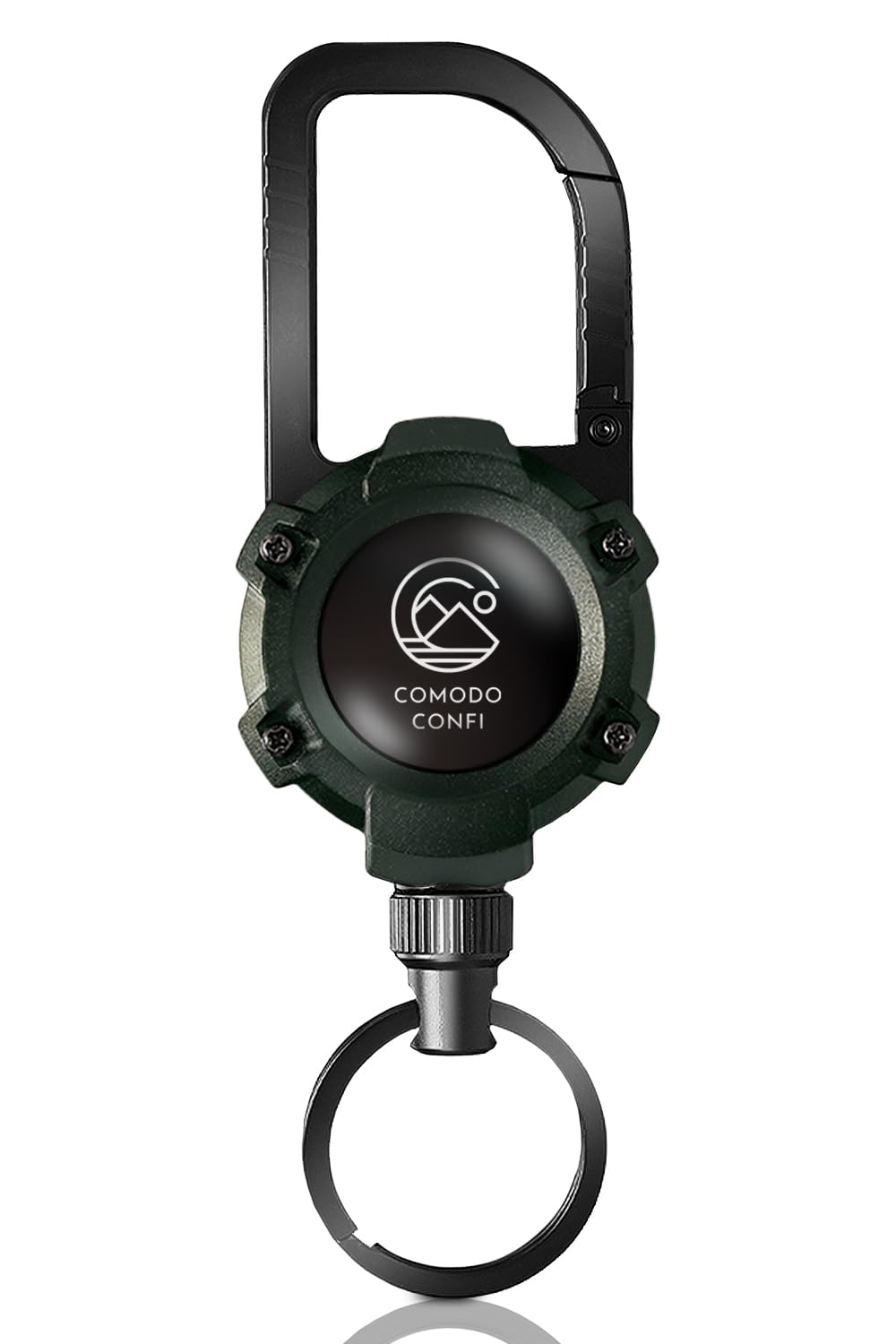 

Carabiner Reel Designed by Outdoor Key Reel Magnet Flexible Retractable Metal Perfect for Outdoor and Available in 5 Colors [COMODO CONFI] Keychain,