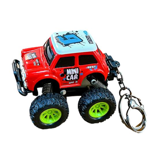 

Брелок Підвіска Портативний Дизайн Позашляхових Перегонів Брелок з Металевим Кільцем Інерційна Іграшка Міні Машинка Брелок Іграшка