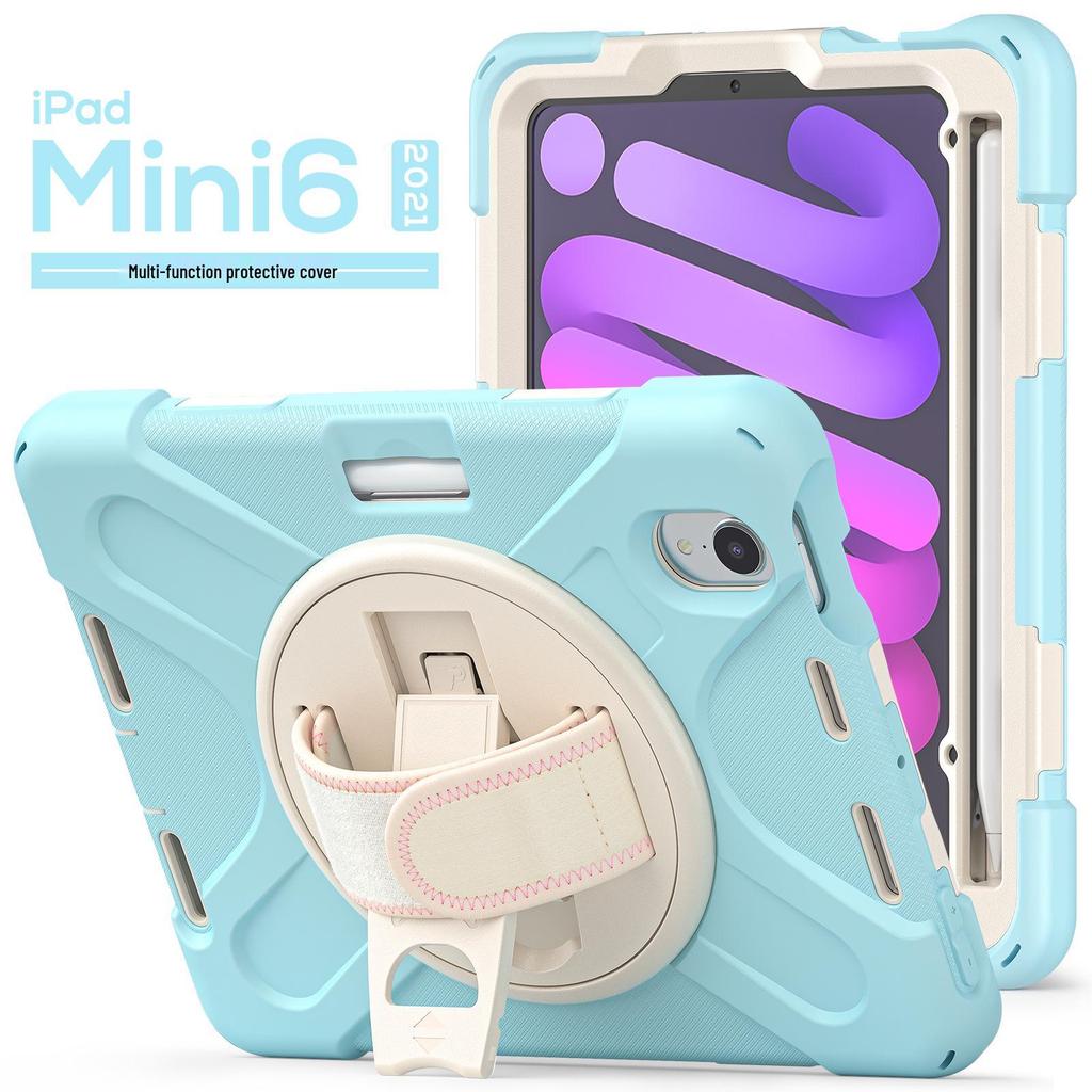 iPad mini6 8.3 Inch Protective Case with Nylon Hand Strap