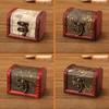 Jewelry Storage Box Vintage Decorative 7 Types Beautiful Printing Patterns Jewelry Container for Women