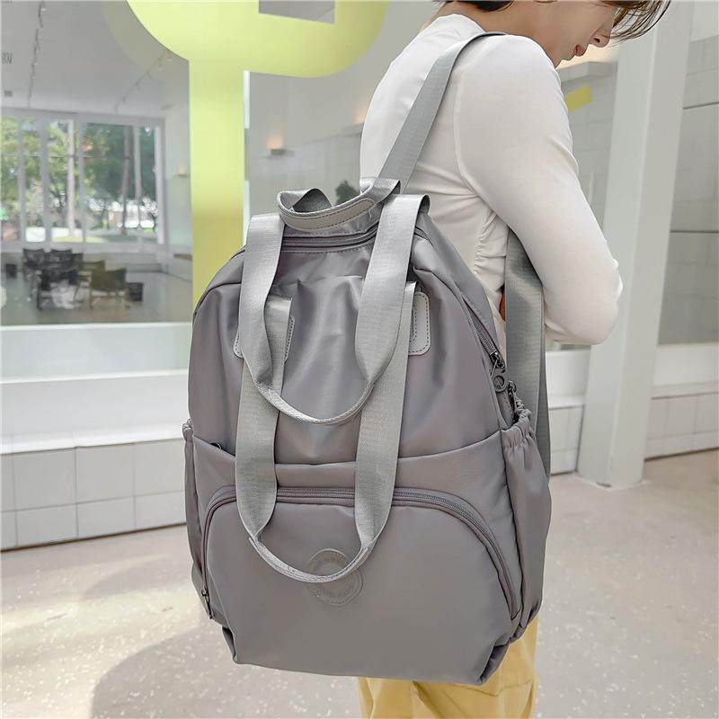 Schoolbag Bag Women's 1011 Commuter Shoulder Bag Canvas Women's Backpack Satchel To Work New Large Capacity Waterproof