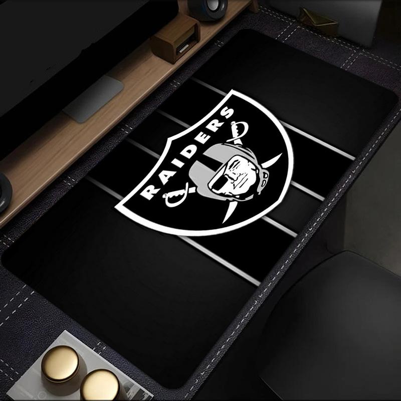 Raiders Team Logo Design mouse pad, rubber base, esports desk mat, mouse pad for gamers and office use, gaming desk , easy to clean mat