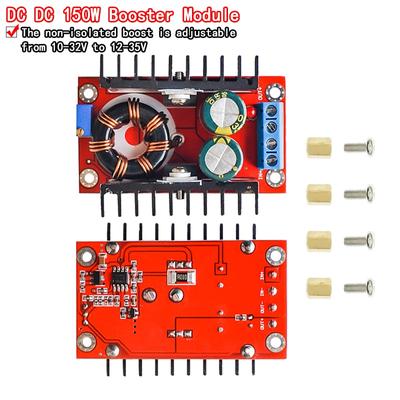 150W DC-DC Boost Converter Step Up Power Supply Module 10-32V To 12-35V 10A Laptop Voltage Charge Board