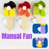 Adorable Handheld Cartoon Fan For Kids Cute Animal Portable Hand Press Fan For Students And Travel
