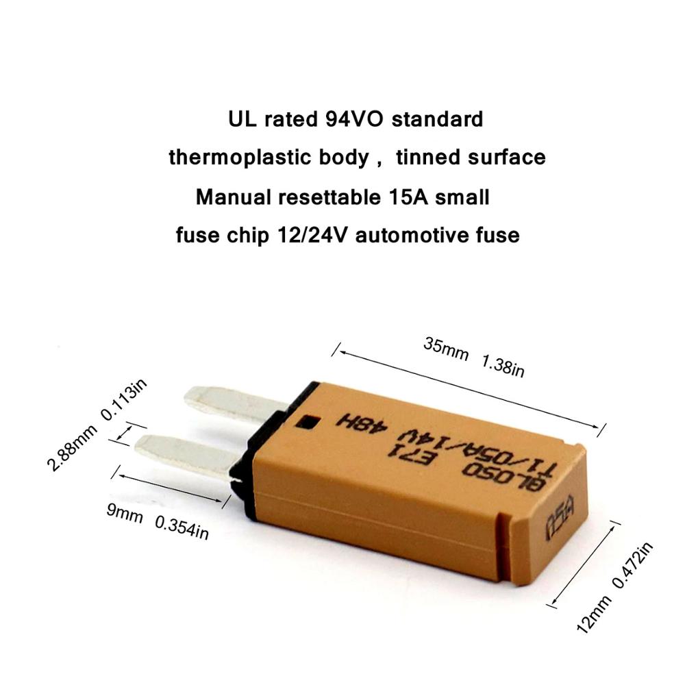 IZTOSS 10PCS 5-30A 14V Small Blade Fuse Automatic Reset Fuse Circuit Breaker Current Overload Protector for Car Truck Boat RV Circuit Breaker 6