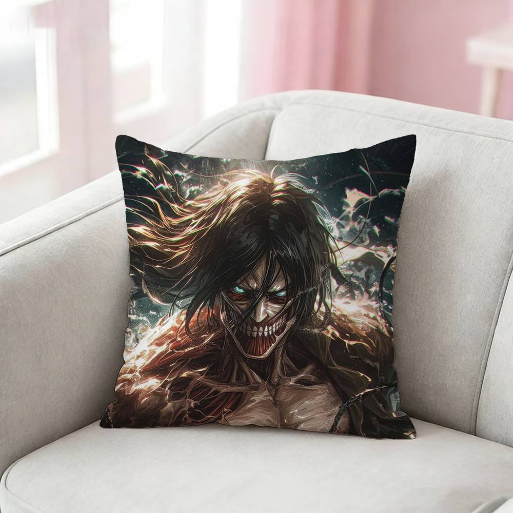 Anime AAttack COOL On Titan Pillow Case for Sofa Living Room Home office Decor Protective Cover