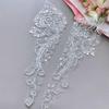 1pair Stylish Embroidered Sequins Patches Elegant Embellishments Patches for Fashion Projects and Event
