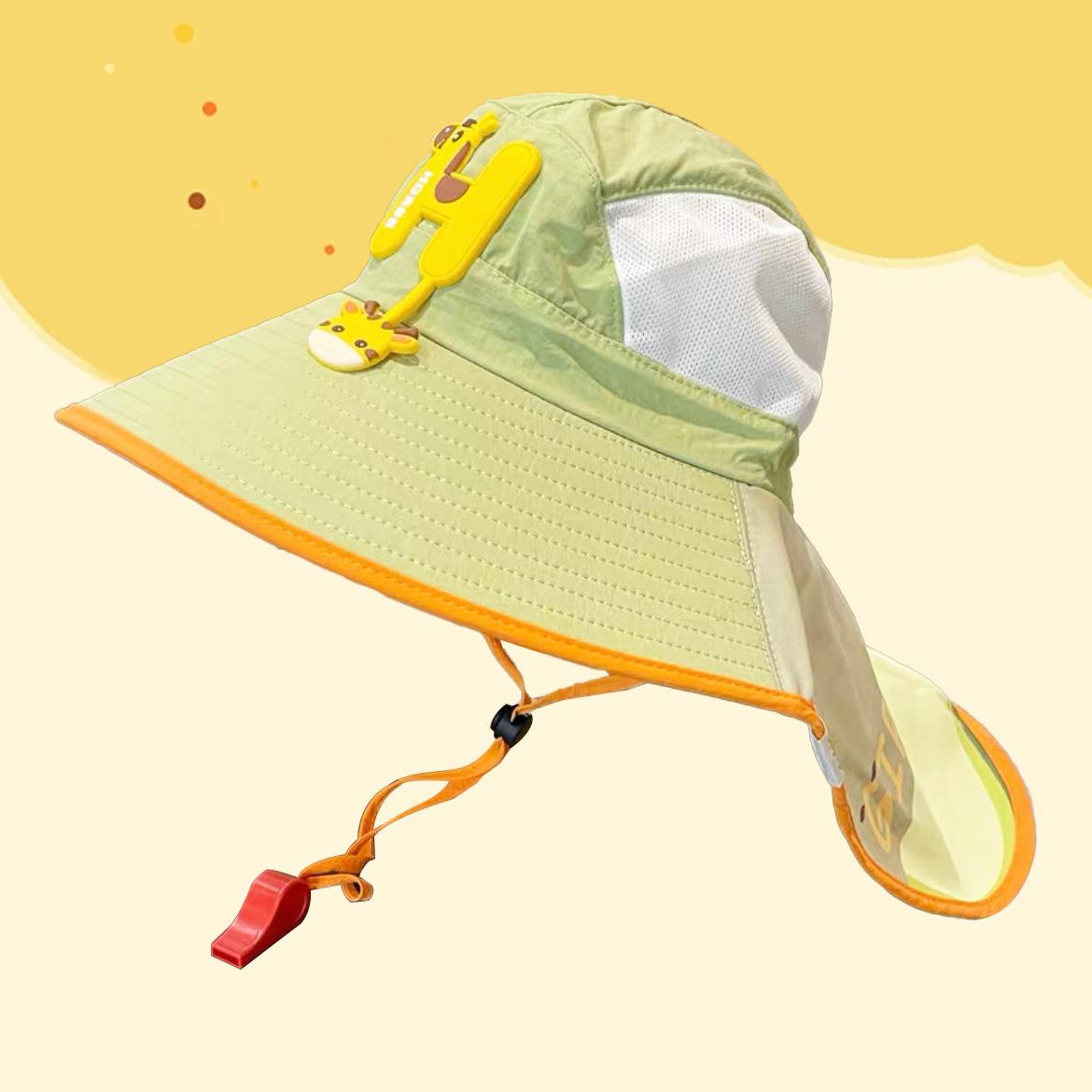

Kids Sun Hat Summer Shawl Design Big Eaves Large Brim Hat UV Protection Hat Quick Drying Breathable Thin Outdoor Beach Fisherman