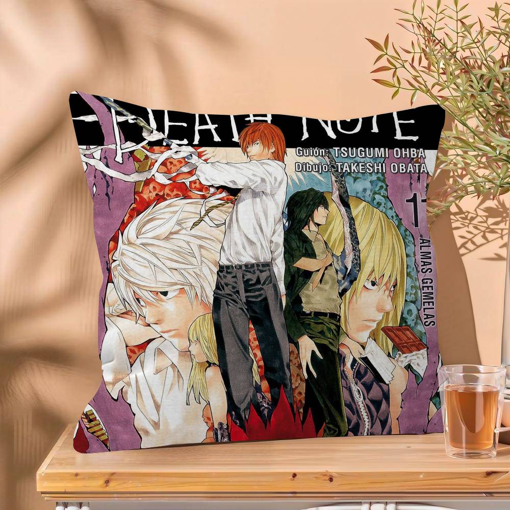 1PC Aanime Death Note  Cushion Cover Car Throw Pillow Case For Sofa Car Christmas Gift
