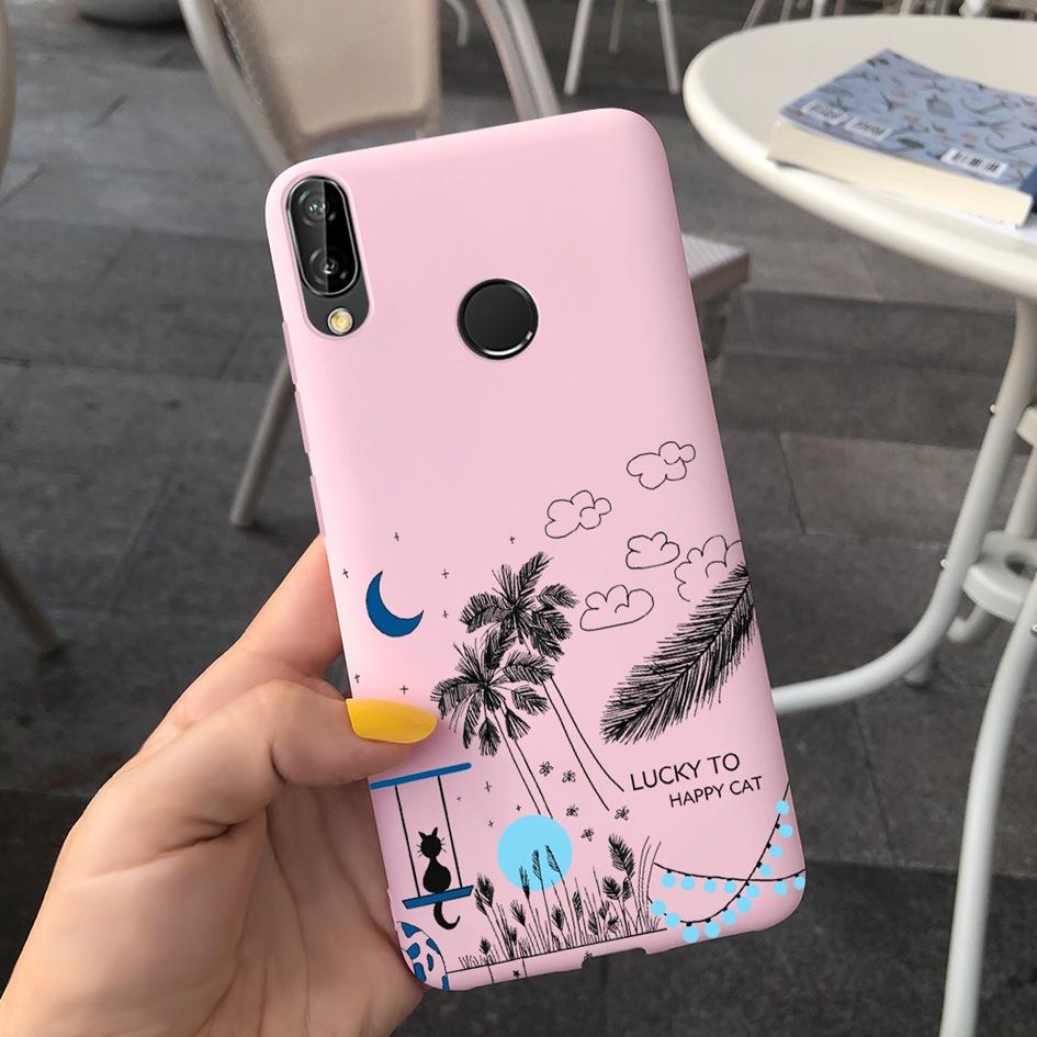 For Huawei P20 Lite Case Phone Cover Cute Love Heart TPU Protective Bumper Shell For Huawei P20 Lite ANE-LX2 Nova 3E Soft Fundas