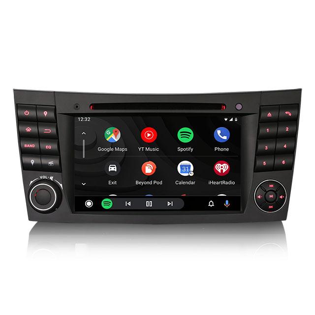 EU Erisin ES8580E 7" IPS Android 13.0 DSP CarPlay Auto Car for DVD Player GPS Compatible Benz E-Class W211 G Class Split Screen
