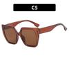 Simple polygonal flat glasses, new plain makeup, trendy fashion, anti-blue light glasses frame, retro glasses frame for women