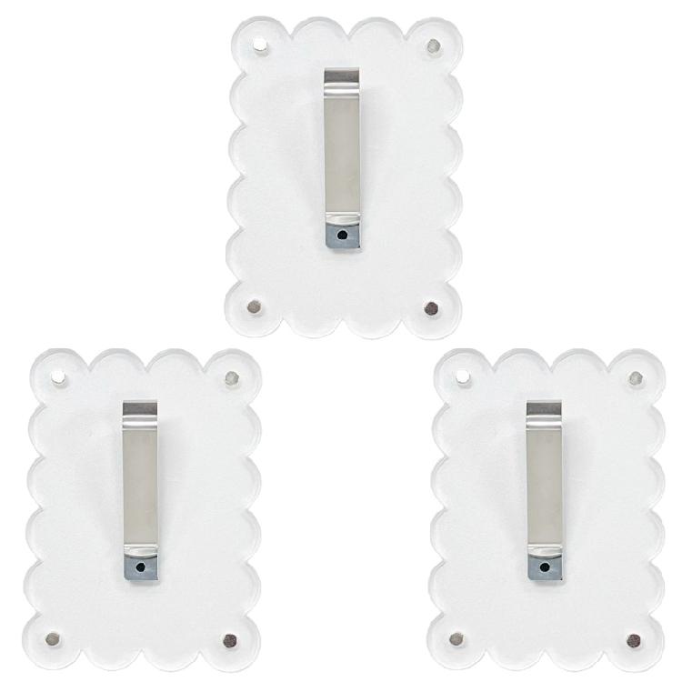 Pack of 3 Quick Install Acrylic Car Sun Visors Photo Clip Holders 3 Inch Universal Multifunction Safe Driving Design