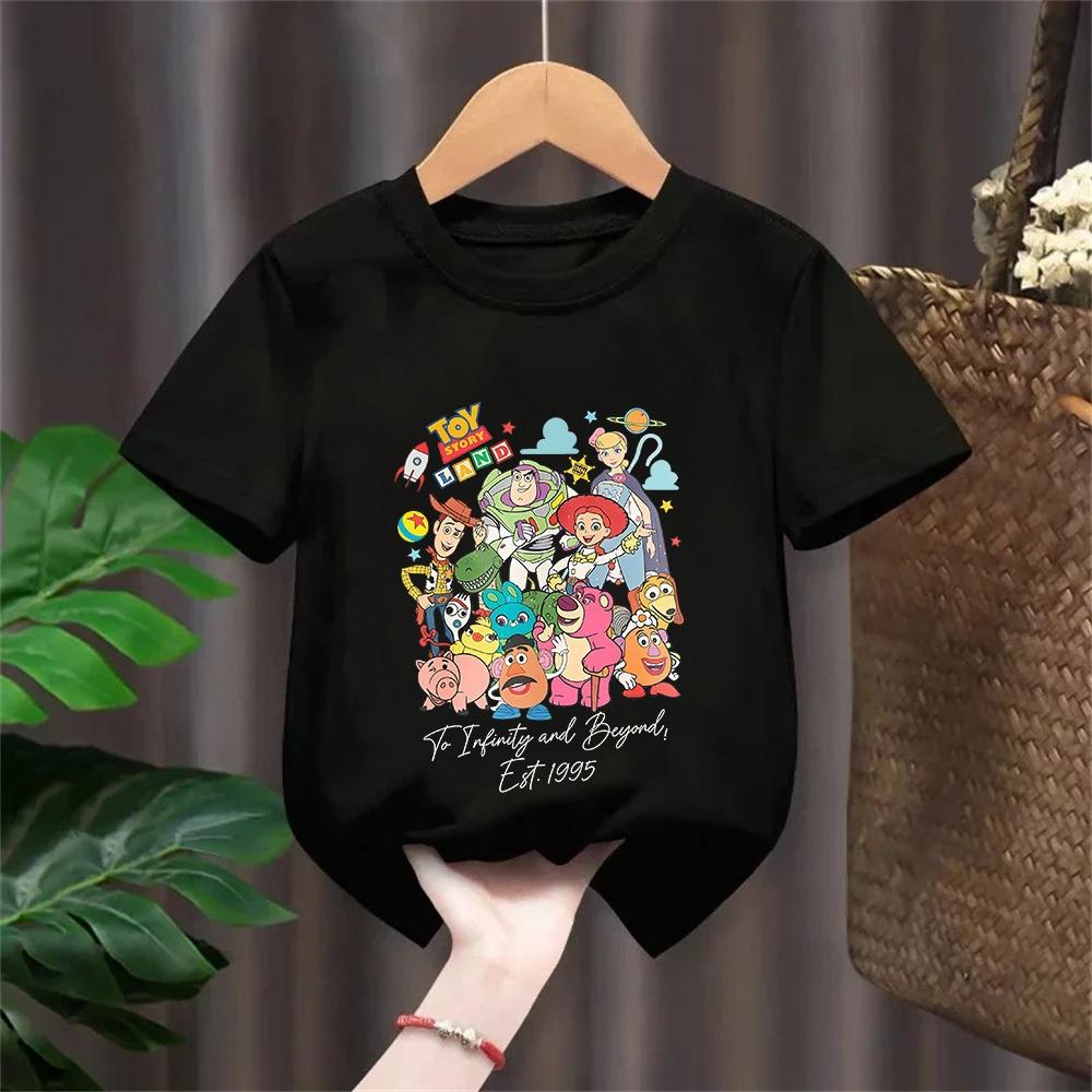 Toy Story Printed T-shirt Boys and Girls Printed Children s T-shirt Cartoon Tops 110