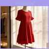 Casual Short Sleeve Dress With Ruffle Details For Spring Summer Fashion