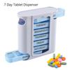 7 DAY WEEKLY Pill Organiser Tablet Dispenser Organiser Storage Case 28 Lattice