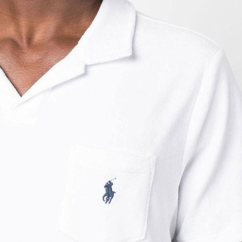 Polo Ralph Lauren SS23 Solid Color Logo Embroidered Straight Fit Short Sleeve Polo Shirt Men tops White 710901044-001