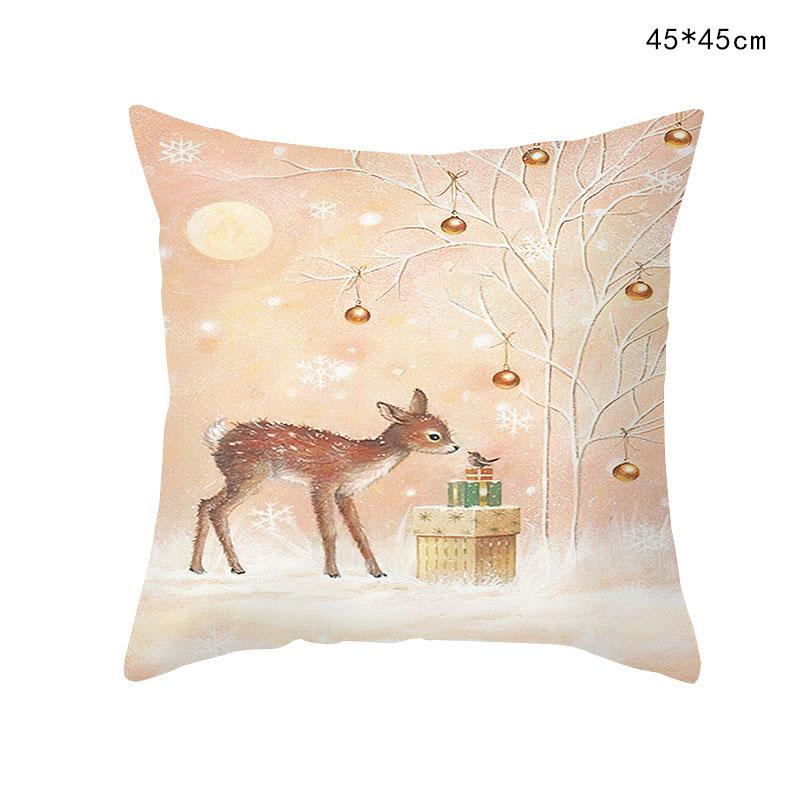 Vánoční povlak na polštář Elk Sněhulák Ornament Vánoční přívěsek Noel 2022 Veselé Vánoce Home Decor Natal Šťastný Nový Rok 2023 Dárek