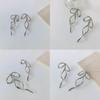 Bowknot Pendant Studs Earrings Butterfly Knot Earwears Ornament for Daily Wear
