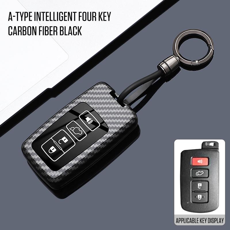 Housse de clé premium pour Toyota Land Cruiser, Prado, Prius importés