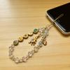 Five-Way God of Wealth Beaded Phone Charm & Keychain Ornament