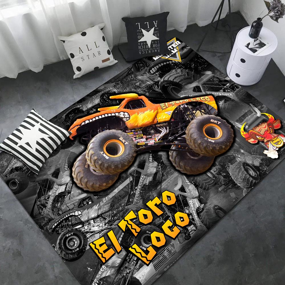 Cartoon Monster Jam Door Mat Nordic Style Bedroom Living Room Doormat Home Balcony Anti-Slip Alfombra