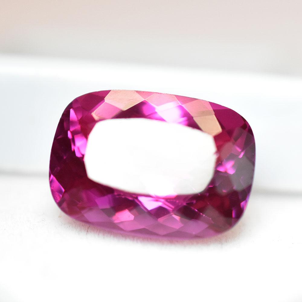 Natural Pink Ruby Loose Gemstone Cushion Cut 10.95 Ct Flawless for Her for Jewelry Making and Crafts
