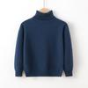 Children's Sweaters Autumn and Winter Pure Cotton Line Boys and Girls Baby Pullover Turtleneck Bottoming Sweater