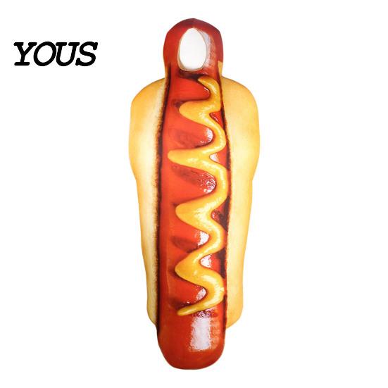 Kostým Jídlo s kapucí pro dospělé Rychlý kostým, Unisex Kostým s tématem Hot Dog Hamburger Hranolky Cosplay Oblečení na převlečení pro Halloween Sváteční večírek