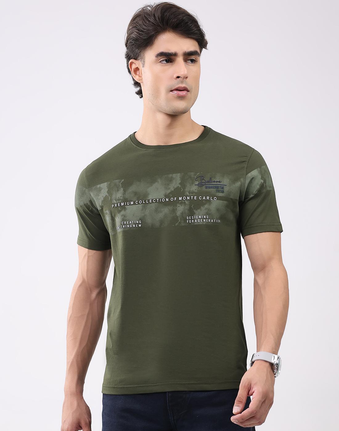 Monte Carlo Men s Round Neck Half Sleeve T-Shirt L