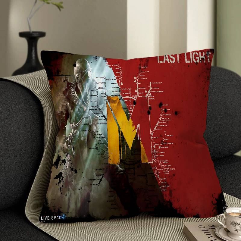 

Игровая Метро 2033 45*45см Наволочка Чехол для подушки Декор Наволочка Домашняя Наволочка для диванной подушки 12x12Inch