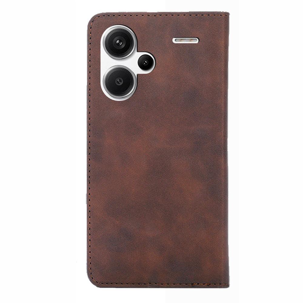 For Xiaomi Redmi Note 13 Pro+ 5G Case Skin-touch PU Leather Card Holder Phone Cover