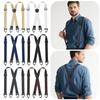 Heavy Duty Elastic Pants Braces 3.8cm Wide Adjustable Suspenders Simple Work Suspenders Business