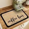 Covoraș absorbant pentru cafea, rezistent la căldură, antiderapant, suport pentru pahar de ceai, cu scurgere a apei și protecție pentru blatul de bucătărie